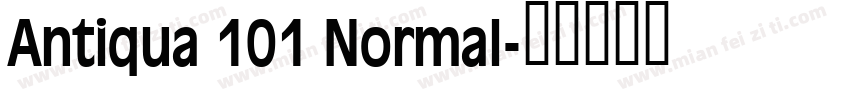 Antiqua 101 Normal字体转换